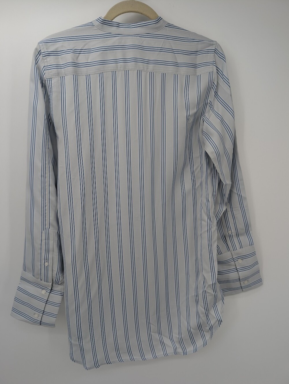 J Crew Tuxedo-bib button-up shirt in striped cotton poplin CT079 NWT Size S - Picture 6 of 8